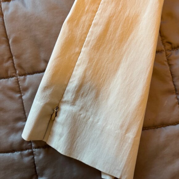 Bebe womens khaki / cream slacks zipper ankle size 4 - Picture 4 of 5